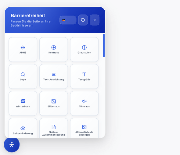 Beispiel Plugin mit Overlay-Funktion für Barrierefreiheit