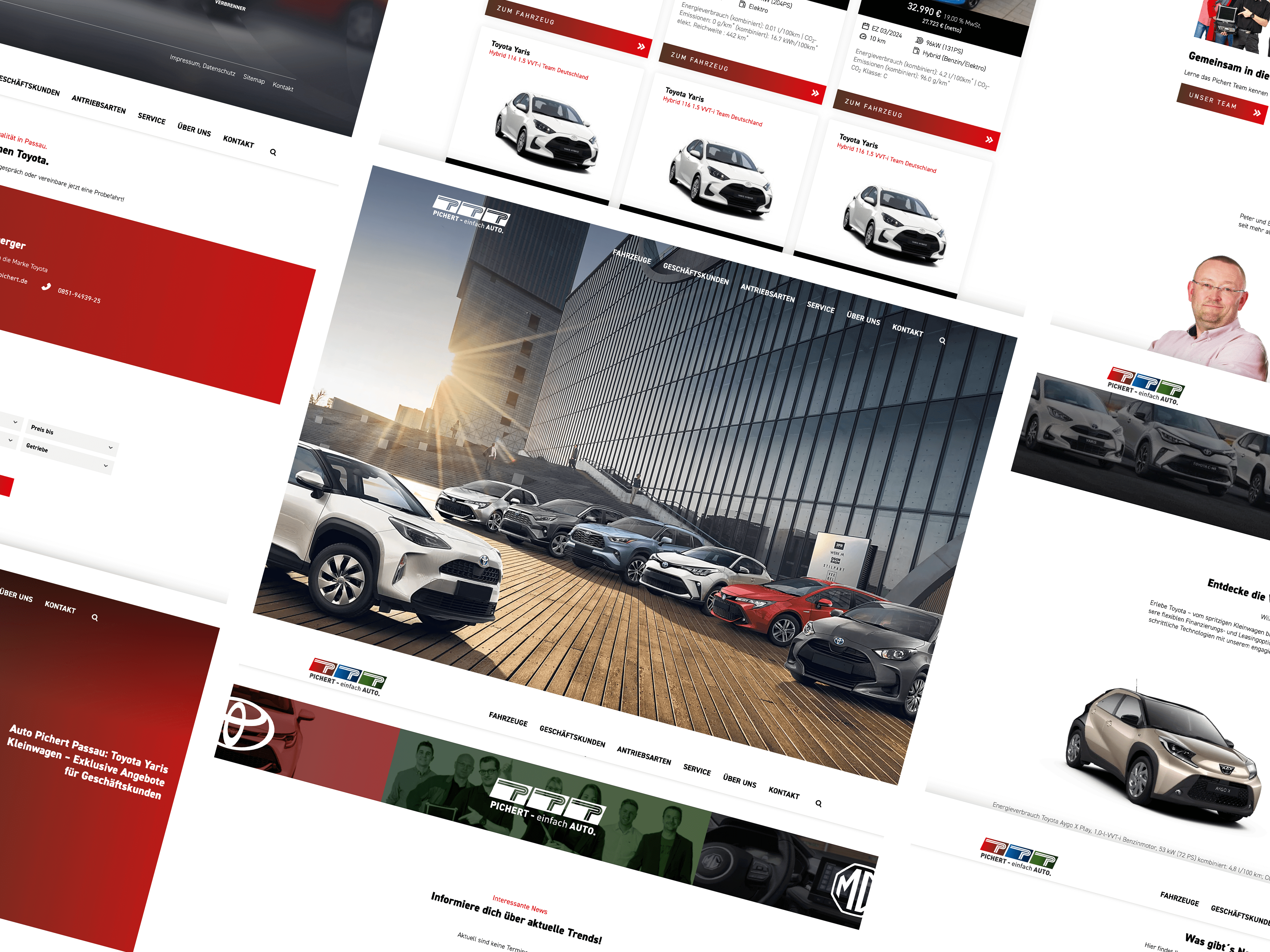 Gestaltungselemente Webdesign Auto Pichert