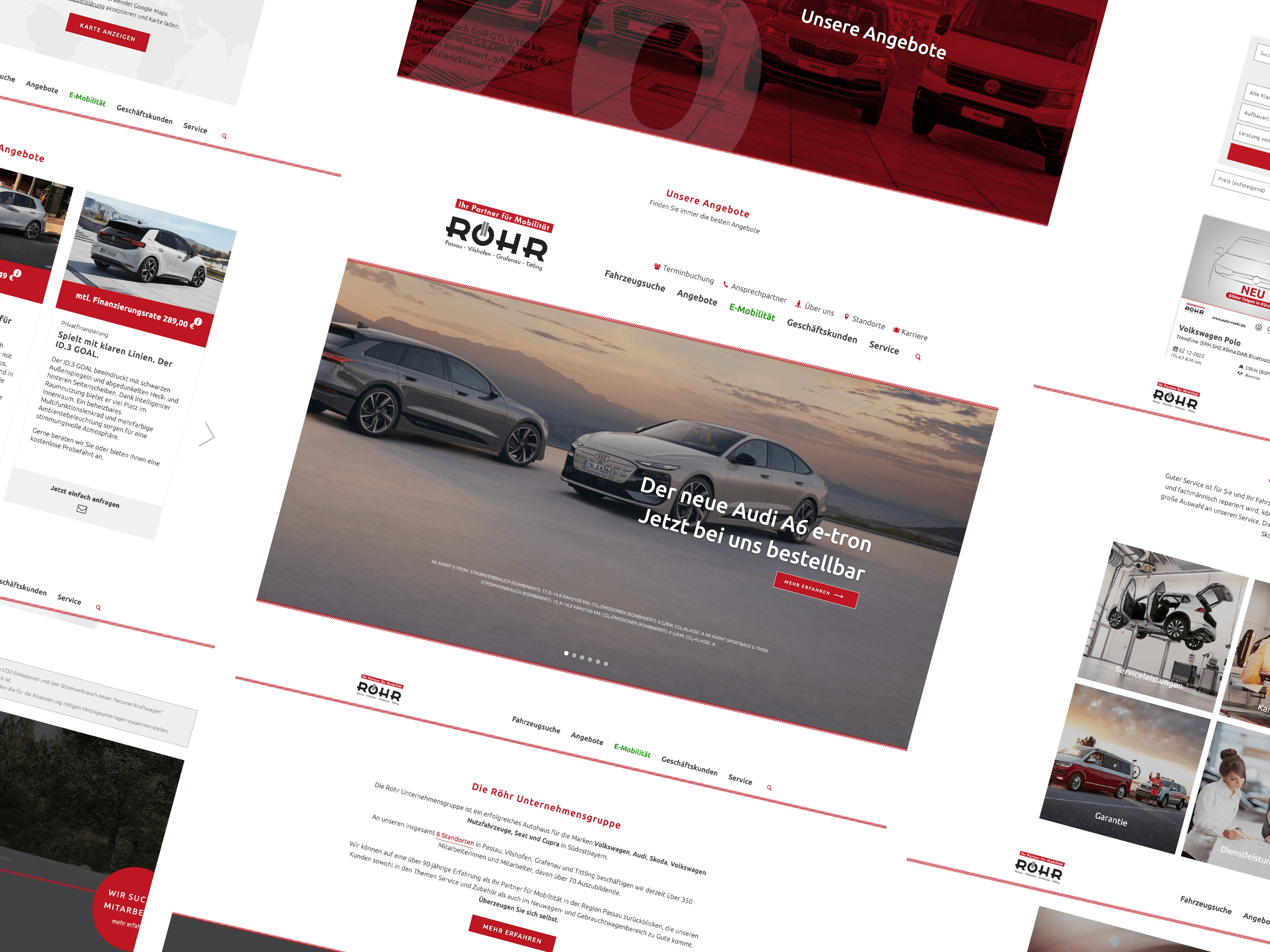 Gestaltungselemente Webdesign Auto Röhr