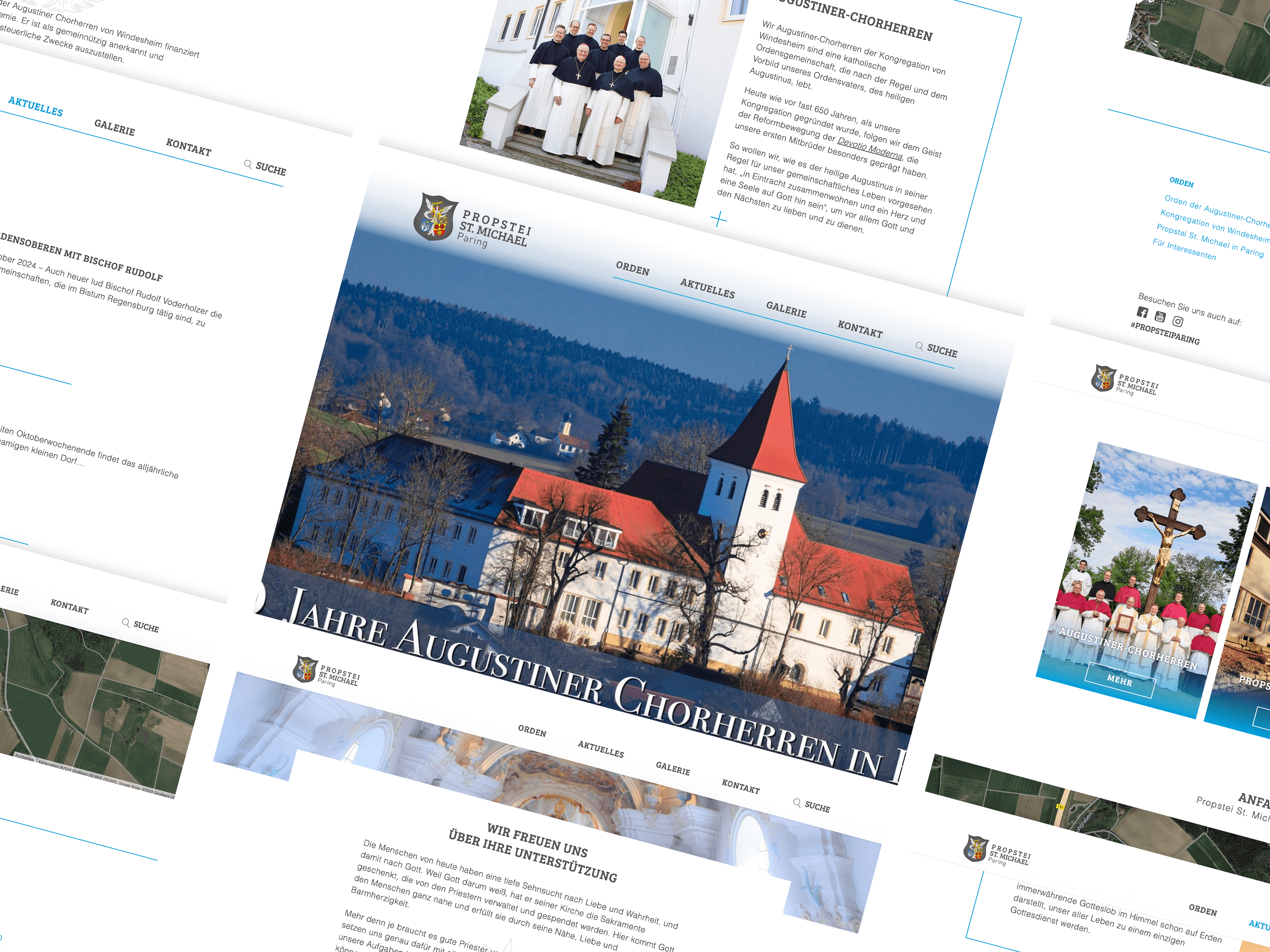 Gestaltungselemente Webdesign Propstei Paring