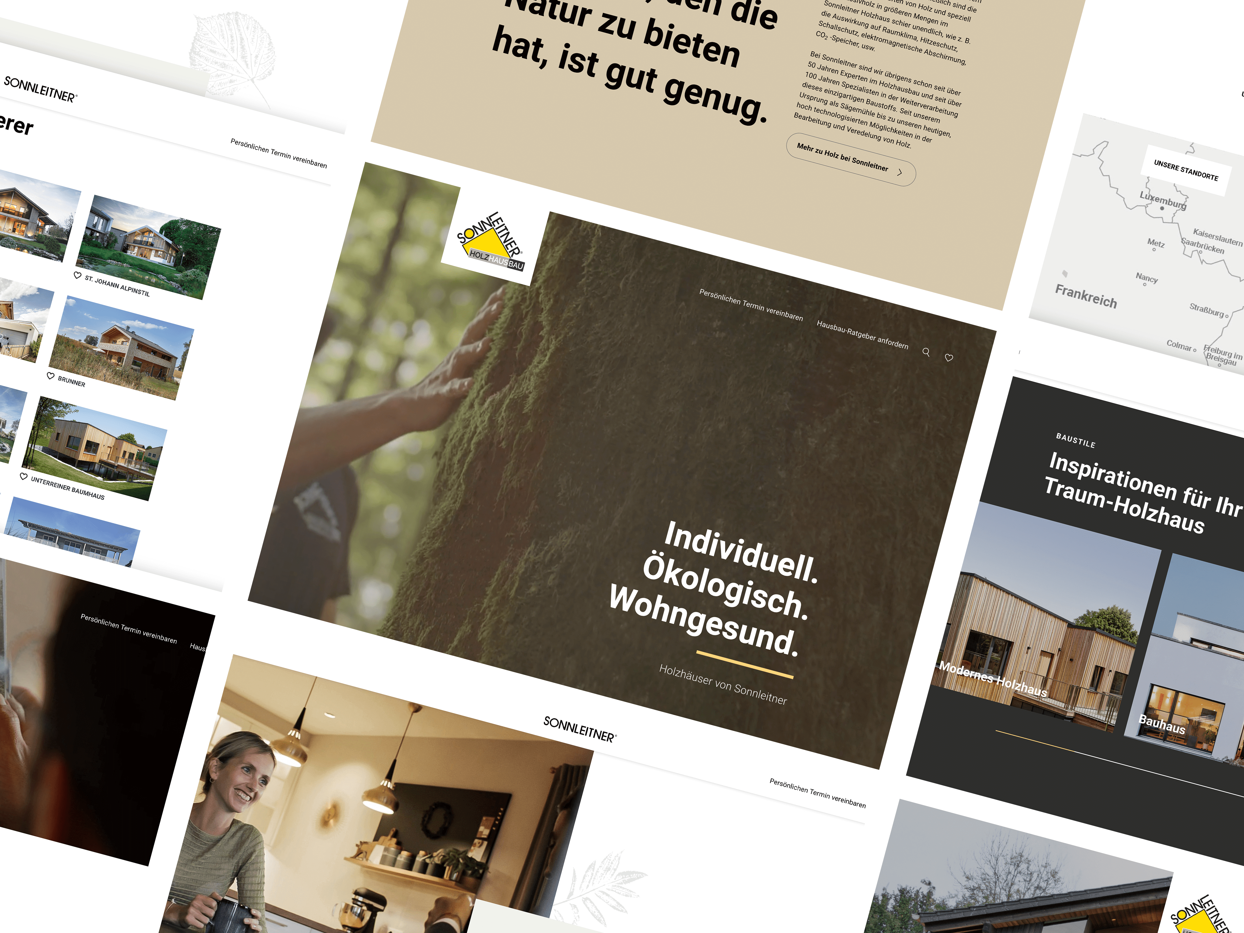 Gestaltungselemente Webdesign Sonnleitner Holzbauwerke