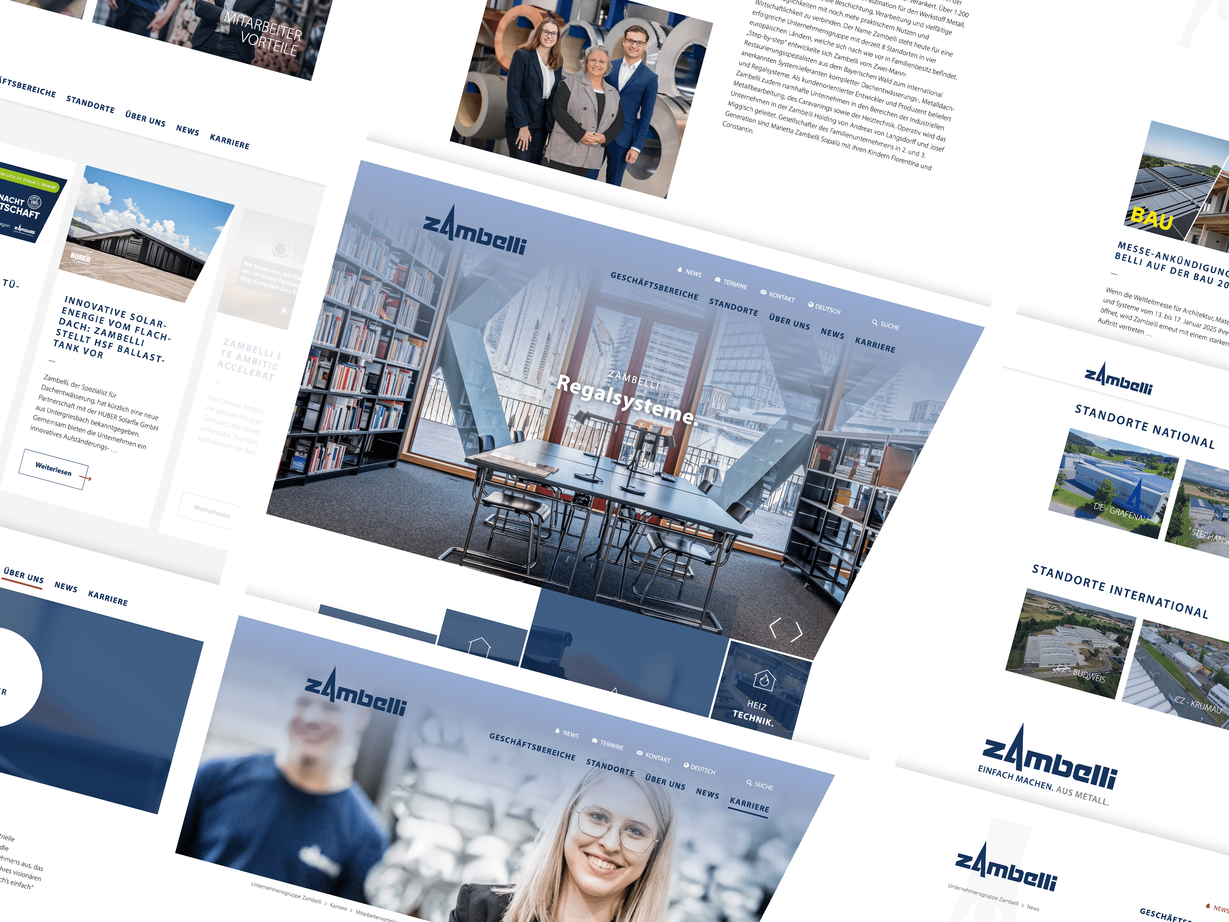 Gestaltungselemente Webdesign Zambelli