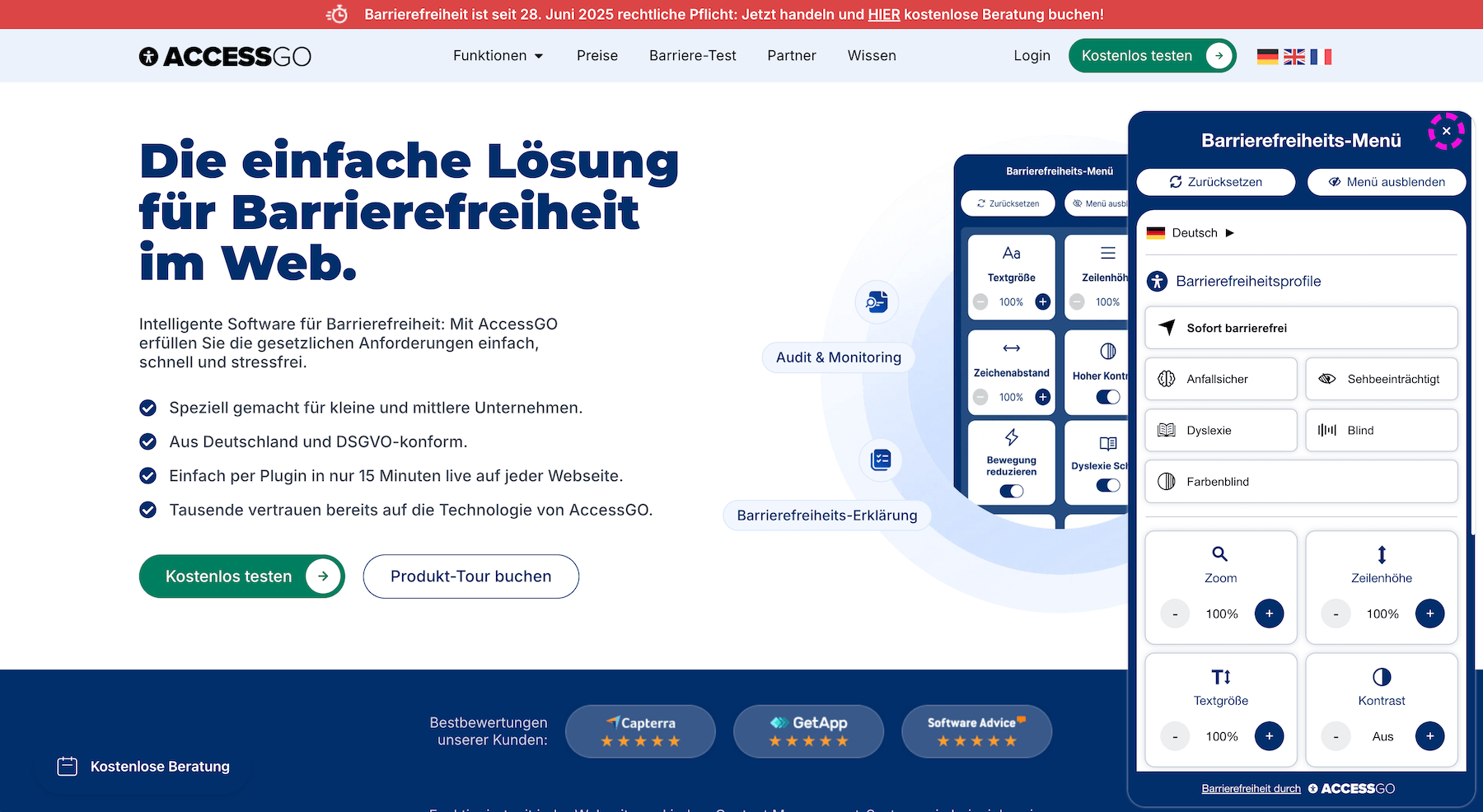 Barrierefreiheits-Tool von AccessGO
