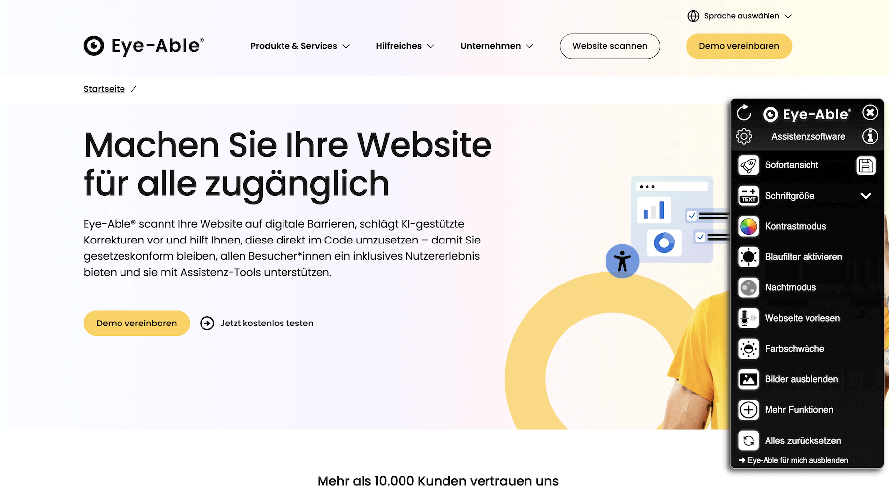Barrierefreiheits-Tool von Eye-Able