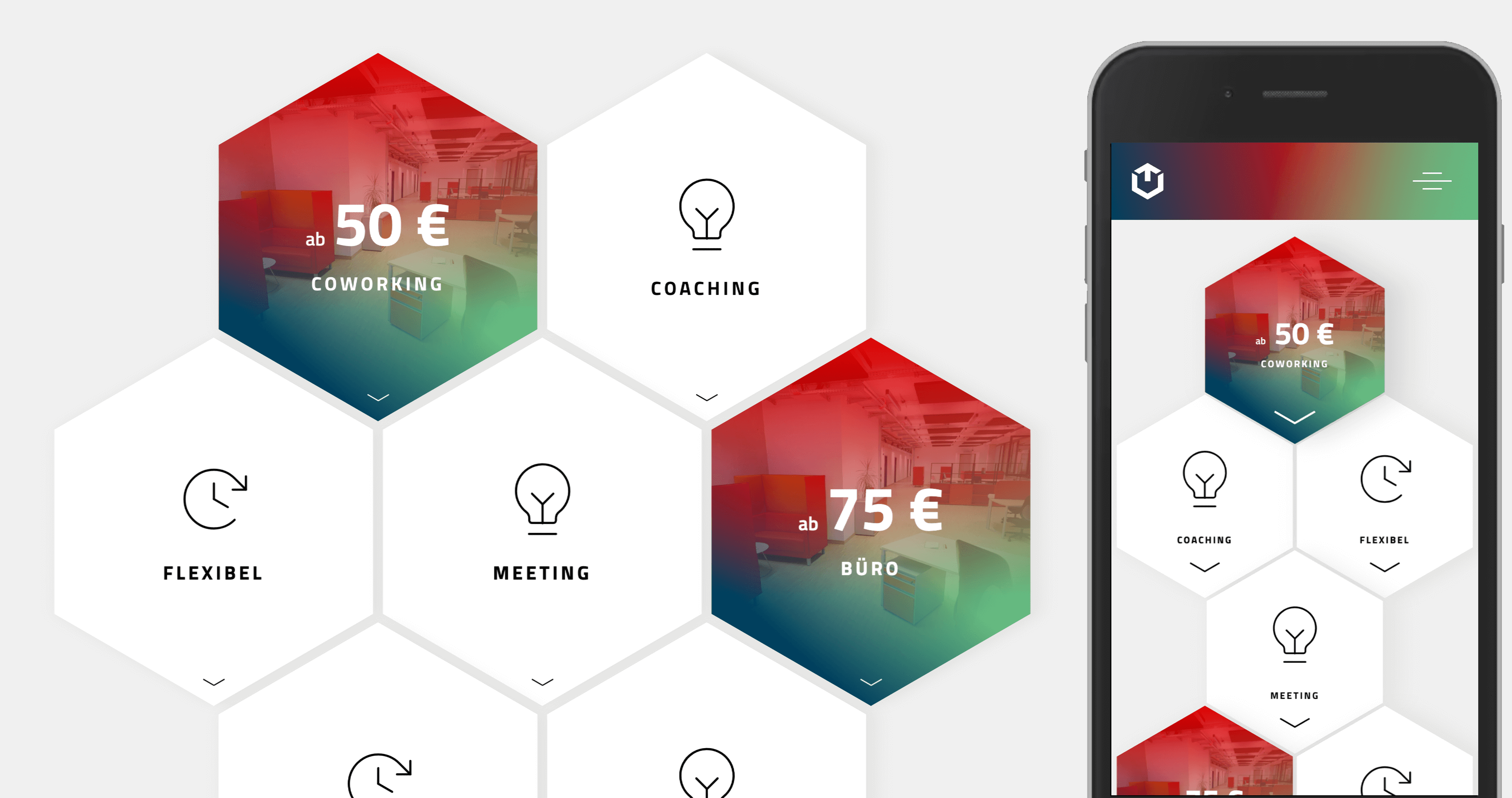 Responsives Layout mit Sechsecken - GZDN.de